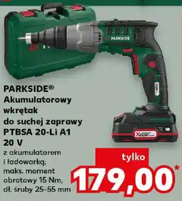 Kaufland PARKSIDE Akumulatorowy wkrętak do suchej zaprawy PTBSA 20-Li A1 20 V oferta