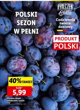 Lidl Śliwki niebieskie polskie 1 kg Lidl oferta