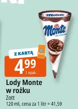E.Leclerc Lody Monte w rożku Zott oferta