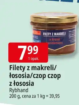 E.Leclerc Filety z makreli/łososia/czop czop z łososia Rybhand oferta