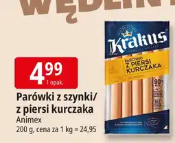 E.Leclerc Parówki z szynki/z piersi kurczaka Animex oferta