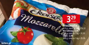 E.Leclerc Ser mozzarella Croisés oferta