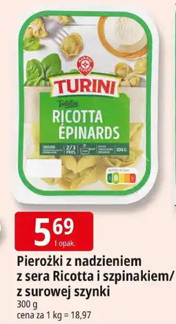 E.Leclerc Pierożki z nadzieniem z sera Ricotta i szpinakiem/z surowej szynki Turini oferta