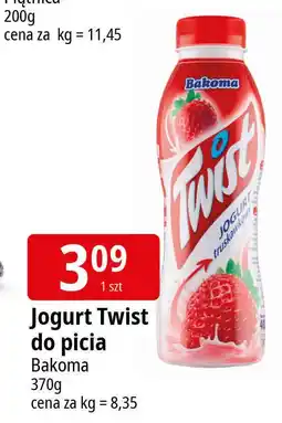 E.Leclerc Jogurt truskawkowy Bakoma Twist oferta