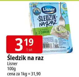 E.Leclerc Śledzik na raz z cebulką Lisner Na Raz oferta