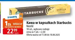 E.Leclerc Kawa creamy vanilla Starbucks oferta