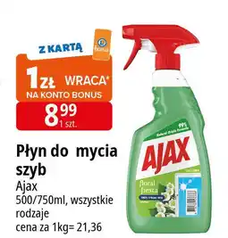 E.Leclerc Płyn do szyb wiosenny bukiet zapas Ajax Floral Fiesta oferta
