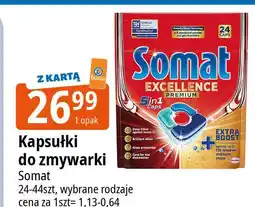 E.Leclerc Kapsułki do zmywarki Somat Excellence Premium 5In1 oferta