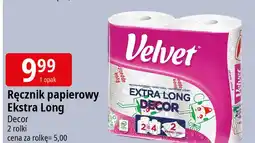 E.Leclerc Ręcznik papierowy decor Velvet Extra Long oferta