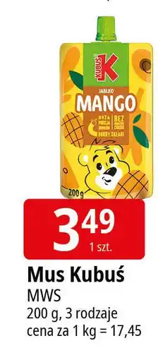 E.Leclerc Mus jabłko-mango Kubuś oferta