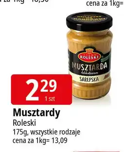 E.Leclerc Musztarda delikatesowa sarepska Roleski oferta