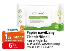 E.Leclerc Papier toaletowy nawilżany fun Cleanic Kindii oferta