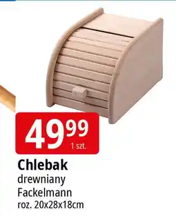 E.Leclerc Chlebak drewniany wym. 20 x 28 18 cm Fackelmann oferta