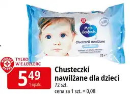 E.Leclerc Chusteczki nawilżane Wiodąca Marka Mots D'enfants oferta
