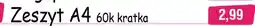 E.Leclerc Zeszyt a4/60k kratka oferta