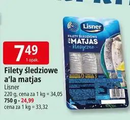 E.Leclerc Filety śledziowe a'la matjas klasyczne Lisner oferta