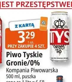 E.Leclerc Piwo Tyskie 0.0% oferta