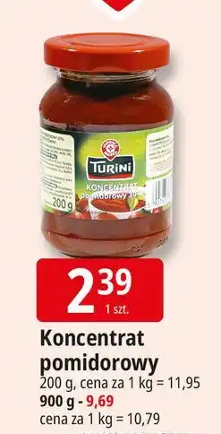 E.Leclerc Koncentrat pomidorowy 30% Wiodąca Marka Turini oferta