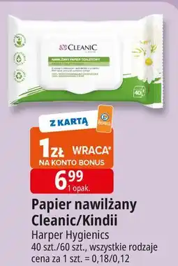 E.Leclerc Papier toaletowy nawilżany rumianek Cleanic oferta