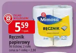 E.Leclerc Recznik papierowy 2-warstwowy 96 listków Wiodąca Marka Mimosa oferta