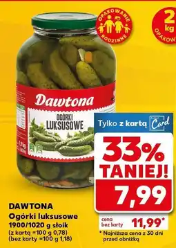 Kaufland Ogórki konserwowe luksusowe Dawtona oferta
