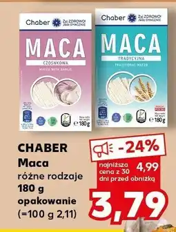 Kaufland Mąka Chaber Maca czosnkowa oferta