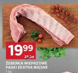 Stokrotka Optima ŻEBERKA WIEPRZOWE PASKI EKSTRA MIĘSNE oferta