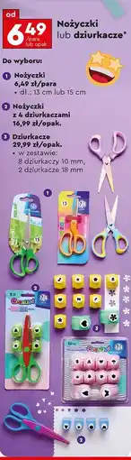 Biedronka Nożyczki lub dziurkacze oferta