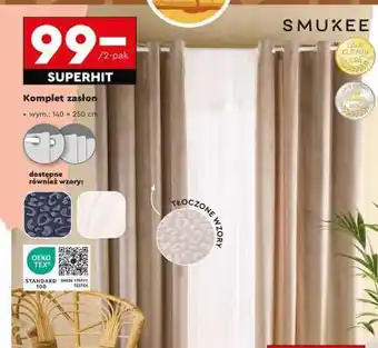 Biedronka Komplet zasłon oferta