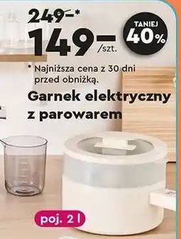 Biedronka Garnek elektryczny z parowarem oferta
