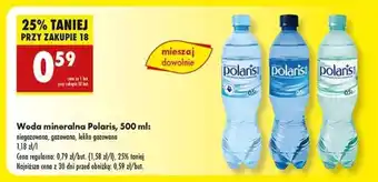 Biedronka Woda mineralna Polaris, 500 ml oferta