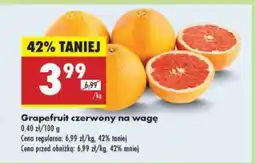 Biedronka Grapefruit czerwony na wage oferta
