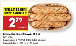 Biedronka Bagietka czosnkowa 165 g oferta
