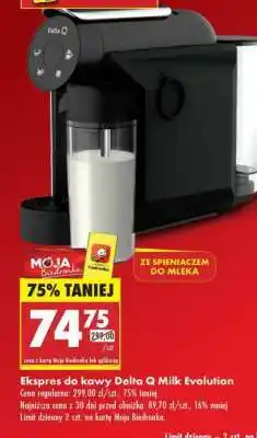 Biedronka Ekspres do kawy Delta Q Milk Evolution oferta