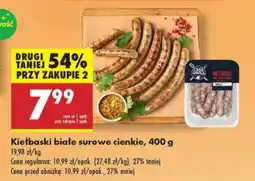Biedronka Kiełbaski białe surowe cienkie, 400 g oferta