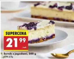 Biedronka Sernik z jagodami, 500 g oferta