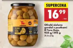 Biedronka Oliwki zielone gordal z pestkami El Toro Rojo, 935 g / 595 g oferta