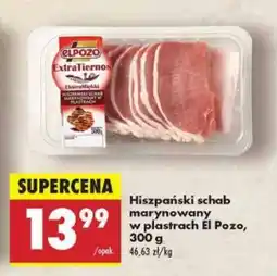 Biedronka Hiszpański schab marynowany w plastrach El Pozo 300 g oferta