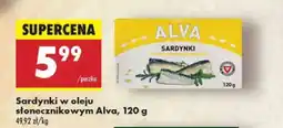 Biedronka Sardynki w oleju słonecznikowym Alva, 120 g oferta