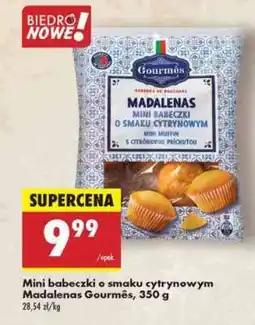 Biedronka Mini babeczki o smaku cytrynowym Madalenas Gourmês, 350 g oferta