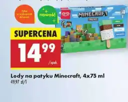 Biedronka Lody na patyku Minecraft, 4x75 ml oferta