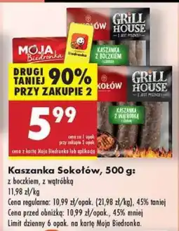 Biedronka Kaszanka Sokołów, 500 g oferta