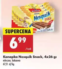 Biedronka Kanapka Nesquik Snack, 4x26 g oferta