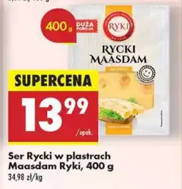 Biedronka Ser Rycki w plastrach Maasdam Ryki 400 g oferta