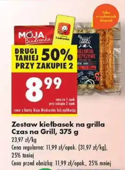 Biedronka Zestaw kiełbasek na grilla Czas na Grill , 375 g oferta