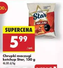 Biedronka Chrupki maczugi ketchup Star, 130 g oferta