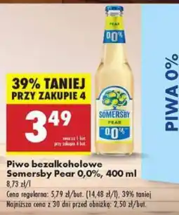 Biedronka Somersby Pear 0,0%, 400 ml oferta