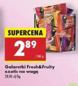Biedronka Galaretki Fresh&Fruity exotic na wagę oferta