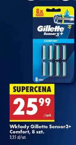 Biedronka Wkłady Gillette Sensor3+ Comfort, 8 szt oferta
