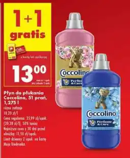 Biedronka Płyn do płukania Coccolino, 51 prań, 1,275 l oferta